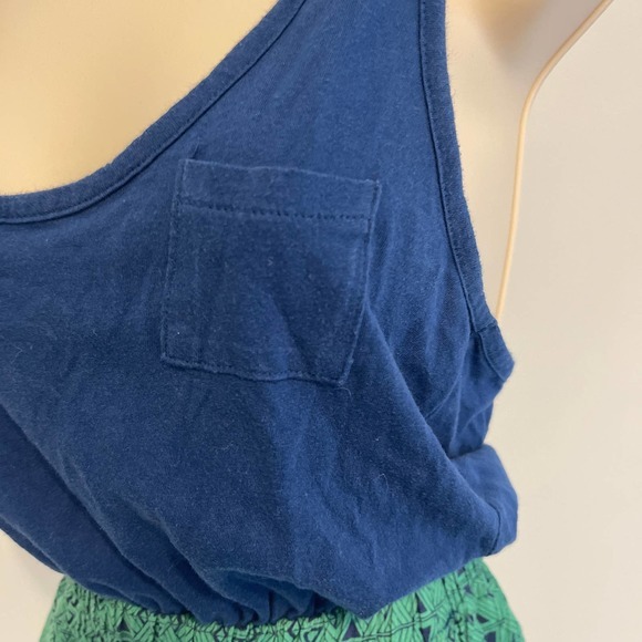 Kirra Racerback Minidress with Pockets Blue‎ & Green XS Pre-owned - Picture 3 of 7